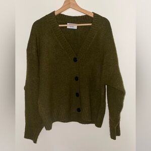 Old Navy Olive Green Button-Up Cardigan